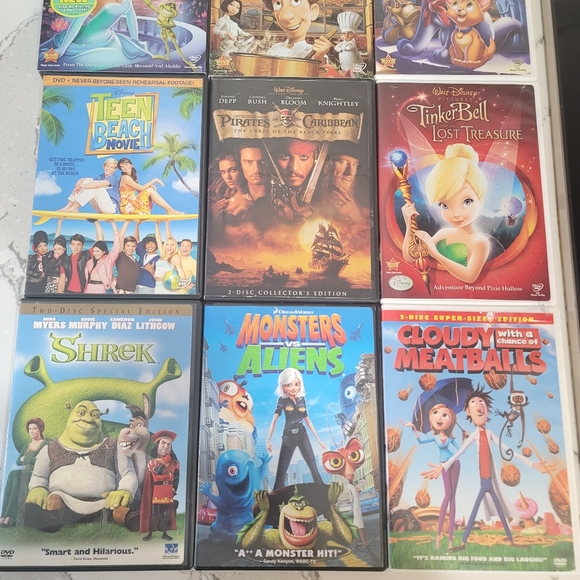 Disney, DreamWorks DVD bundle of 9 movies with cases. All work. - Picture 4 of 5